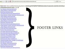 Footer links- Example